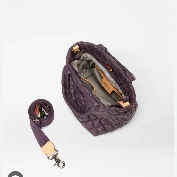 MZ Wallace Raisin Micro Metro Tote - Picture 4 of 7